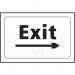 Exit Arrow Right- Taktyle (225 X 150 Mm) 424668