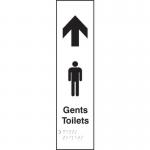 Gents Toilets Arrowup - Taktyle (75 X 300 Mm) 424686
