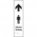 Gents Toilets Arrowup - Taktyle (75 X 300 Mm) 424686