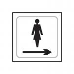 Ladies Graphic Arrowright - Taktyle (150 X 150 Mm) 424695