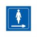 Ladies Graphic Arrowright - Taktyle (150 X 150 Mm) 424696