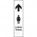 Ladies Toilets Arrowup - Taktyle (75 X 300 Mm) 424697