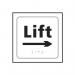 Lift Arrow Right- Taktyle (150 X 150 Mm) 424706