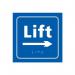 Lift Arrow Right- Taktyle (150 X 150 Mm) 424707