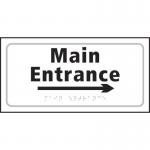 Main Entrance Arrowright - Taktyle (300 X 150 Mm) 424710