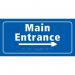 Main Entrance Arrowright - Taktyle (300 X 150 Mm) 424711