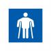 Man on Crutches Graphic- Taktyle (150 X 150 Mm) 424717