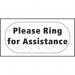 Please Ring for Assistance- Taktyle (300 X 150 Mm) 424753