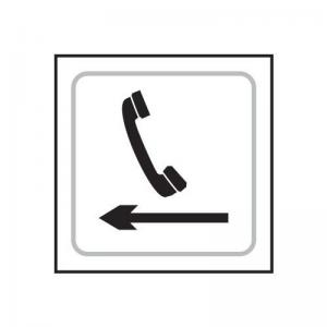 Telephone Graphic Arrow Left - Taktyle 150 X 150mm 424795