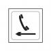 Telephone Graphic Arrowleft - Taktyle (150 X 150 Mm) 424795