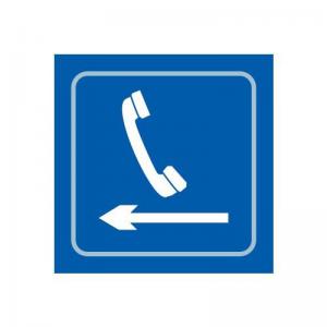 Telephone Graphic Arrow Left - Taktyle 150 X 150mm 424796