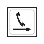 Telephone Graphic Arrowright - Taktyle (150 X 150 Mm) 424797