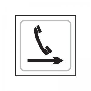 Telephone Graphic Arrow Right - Taktyle 150 X 150mm 424797