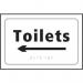 Toilets Arrow Left- Taktyle (225 X 150 Mm) 424808