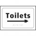 Toilets Arrow Right- Taktyle (225 X 150 Mm) 424810