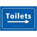 Toilets Arrow Right- Taktyle (225 X 150 Mm) 424811