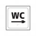 Wc Arrow Right- Taktyle (150 X 150 Mm) 424822