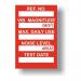 Vibration Control Minitag Insert - Red (pack of 20) 424863