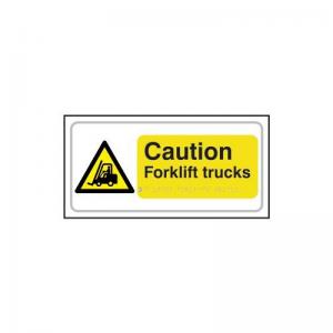 Caution Forklift Trucks - Taktyle 300 X 150mm 424869