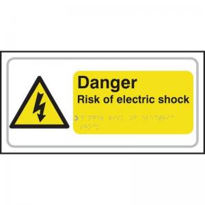 Danger Risk Of Electric Shock - Taktyle 300 X 150mm 424871