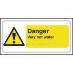Danger Very Hot Water- Taktyle (300 X 150 Mm) 424872