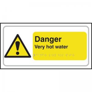 Danger Very Hot Water - Taktyle 300 X 150mm 424872