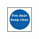 Fire Door Keep Clear- Taktyle (150 X 150 Mm) 424873