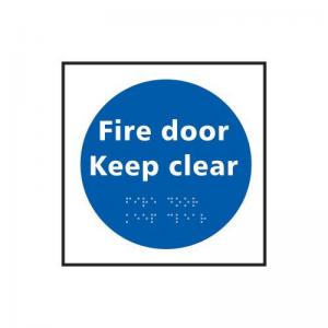 Fire Door Keep Clear - Taktyle 150 X 150mm 424873