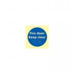 Fire Door Keep Clear- Taktyleph (150 X 150 Mm) 424874