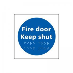 Fire Door Keep Shut - Taktyle 150 X 150mm 424875