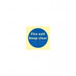 Fire Exit Keep Clear- Taktyleph (150 X 150 Mm) 424878