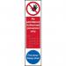 No Admittance Authorised Personnelonly Fire Door Keep Shut - Taktyle (75 X 300 Mm) 424882
