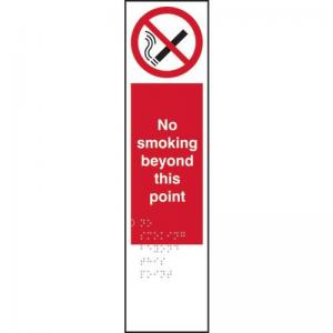 No Smoking Beyond This Point - Taktyle 75 X 300mm 424883