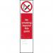 No Smoking Beyond Thispoint - Taktyle (75 X 300 Mm) 424883