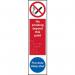 No Smoking Beyond This Point Fire Door Keep Shut - Taktyle (75 X 300 Mm) 424884