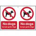 No Dogs Except Guidedogs - Clg (300 X 200 Mm) 424907