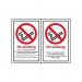 No Smoking Doublesided - Sa Ds (100 X 150 Mm) 424909