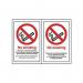 No Smoking Doublesided - Sa Ds (100 X 150 Mm) 424910