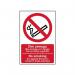 No Smoking It Is Against The Law to Smokein These Premises Englishwelsh - Clg (200 X 300 Mm) 424911