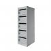 Post Box Lockers 5 Comp Grey with Grey Doors 424917