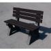 Recycled plastic outdoor bench seat 425062