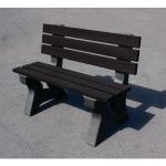 Recycled plastic outdoor bench seat 425062