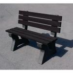 Recycled plastic outdoor bench seat 425064