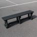 Recycled plastic backless bench 425066