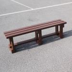 Recycled plastic backless bench 425067