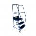 Light-weight 3 Tread Mobile Step, Completewith Double Handrails and Pvc Covered Treads 425114