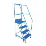 Light-weight 5 Tread Mobile Step, Completewith Double Handrails and Punched Metal Treads 425117