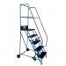 Light-weight 6 Tread Mobile Step, Completewith Double Handrails and Pvc Covered Treads 425120
