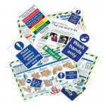 Catering Signage Pack, Self Adhesivevinyl Non Adhesive 1 mm Rigid Pvc Board 425250