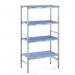 The picture features a sturdy Slingsby racking system made of static aluminium and polypropylene shelving. The shelves are neatly spaced and capable of holding various items. The clean and modern design adds a professional touch to any space.
